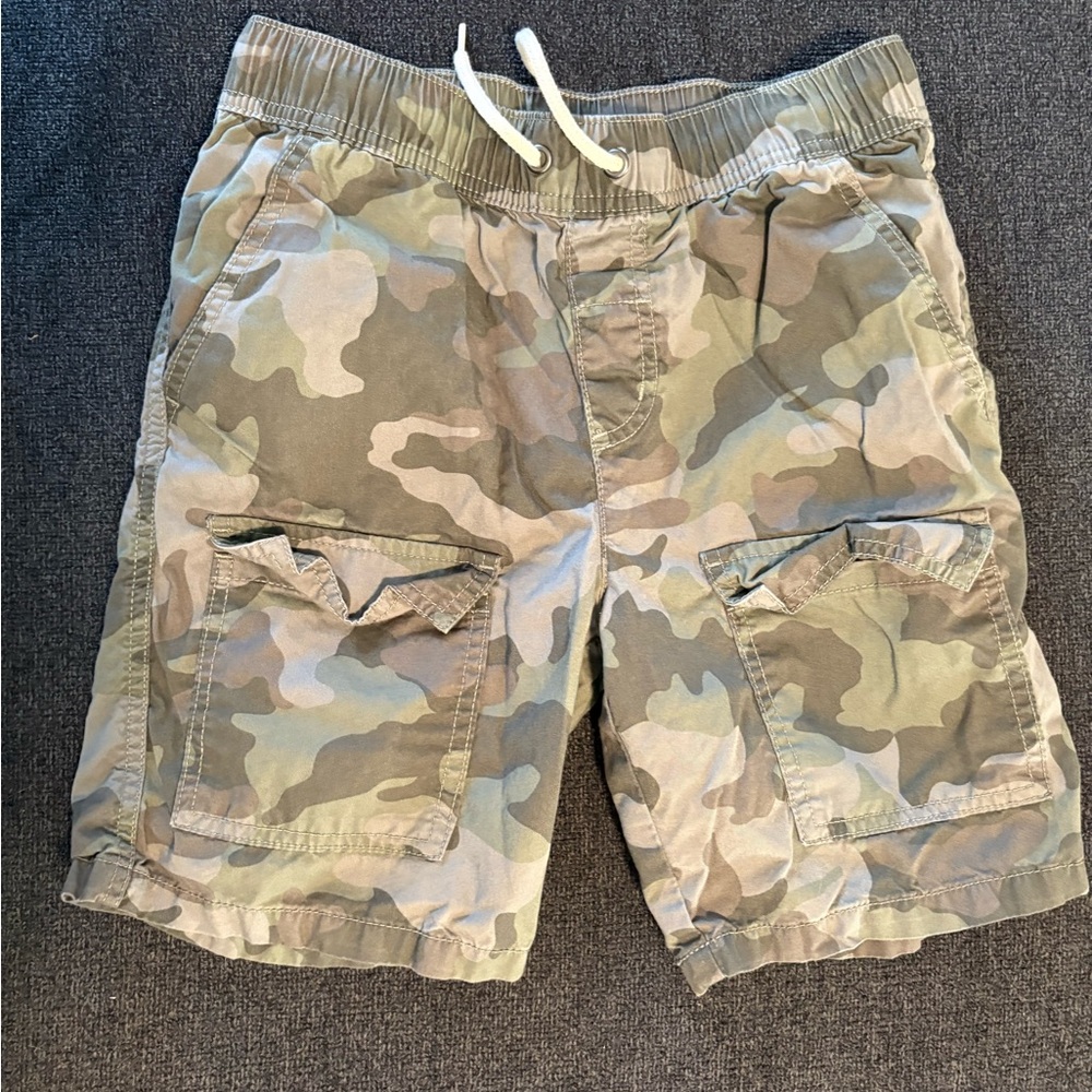 Boys Cat & Jack Green Camouflage Shorts